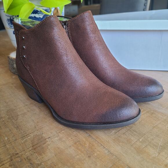 Josef Seibel Womens Daphne Brown Leather Ankle Bootie Boots EU 37 6-6.5‎ Comfort - Picture 1 of 8